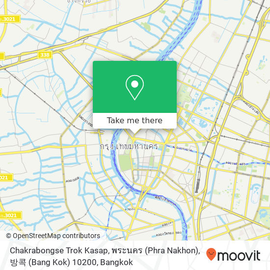 Chakrabongse Trok Kasap, พระนคร (Phra Nakhon), 방콕 (Bang Kok) 10200 map