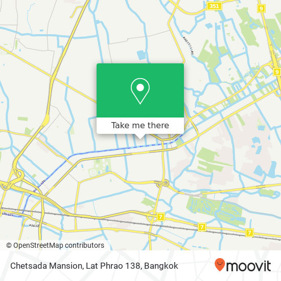 Chetsada Mansion, Lat Phrao 138 map