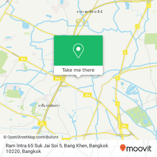 Ram Intra 65 Suk Jai Soi 5, Bang Khen, Bangkok 10220 map