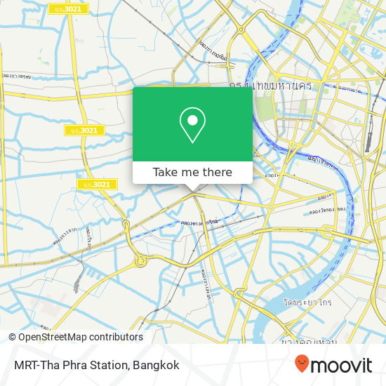MRT-Tha Phra Station map