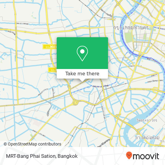 MRT-Bang Phai Sation map