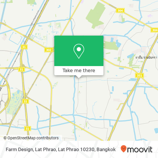 Farm Design, Lat Phrao, Lat Phrao 10230 map