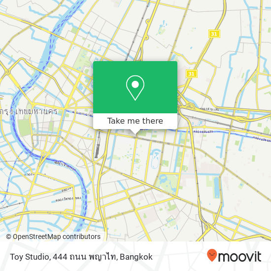 Toy Studio, 444 ถนน พญาไท map