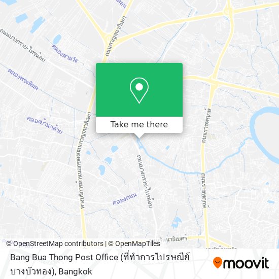 Bang Bua Thong Post Office (ที่ทำการไปรษณีย์บางบัวทอง) map