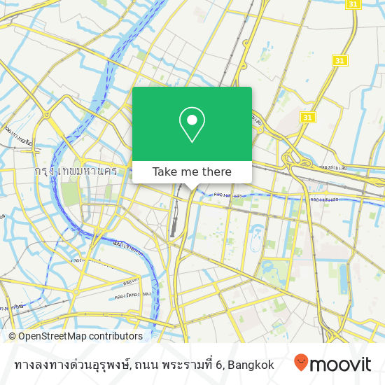 ทางลงทางด่วนอุรุพงษ์, ถนน พระรามที่ 6 map