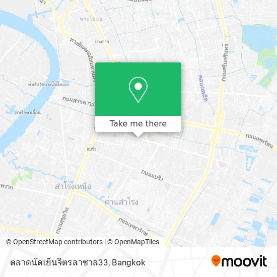 ตลาดนัดเย็นจิตรลาซาล33 map