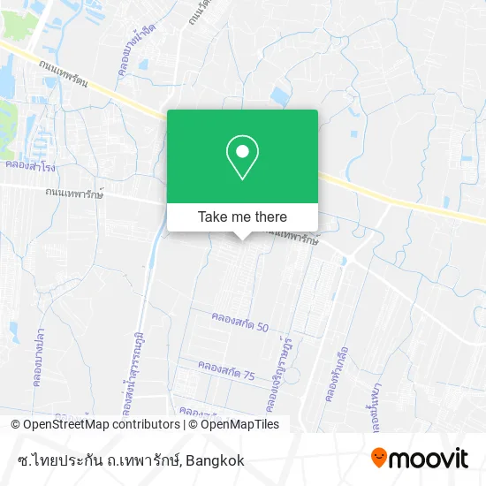 ซ.ไทยประกัน ถ.เทพารักษ์ map