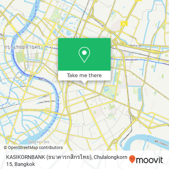 KASIKORNBANK (ธนาคารกสิกรไทย), Chulalongkorn 15 map