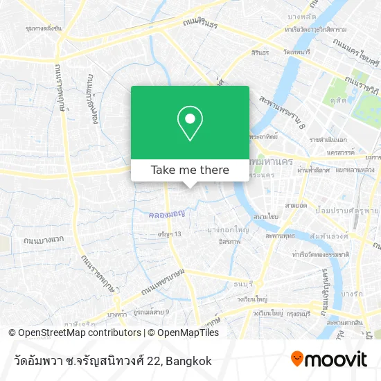 วัดอัมพวา ซ.จรัญสนิทวงศ์ 22 map