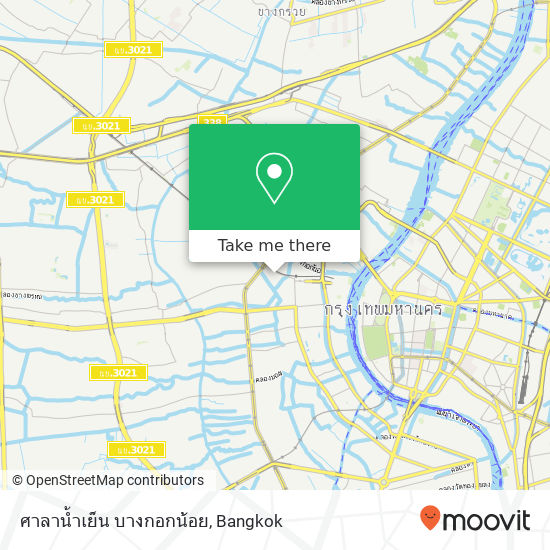 ศาลาน้ำเย็น บางกอกน้อย map