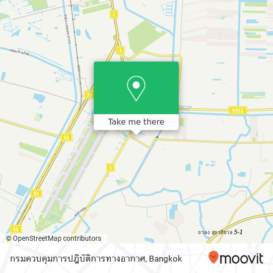 กรมควบคุมการปฎิบัติการทางอากาศ map