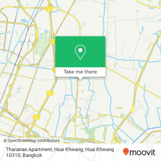 Thananan Apartment, Huai Khwang, Huai Khwang 10310 map