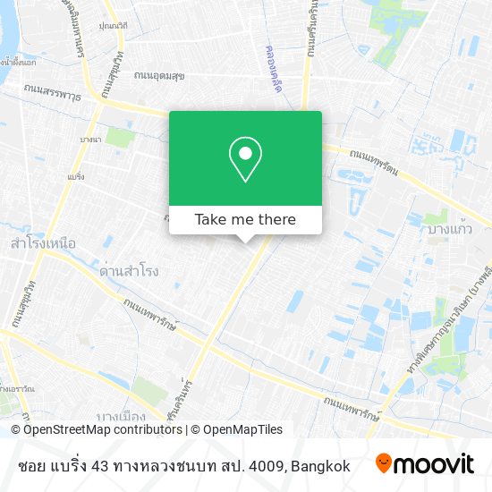 ซอย แบริ่ง 43 ทางหลวงชนบท สป. 4009 map