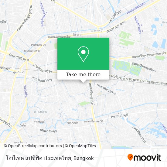 โอบีเทค แปซิฟิค ประเทศไทย map