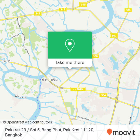 Pakkret 23 / Soi 5, Bang Phut, Pak Kret 11120 map