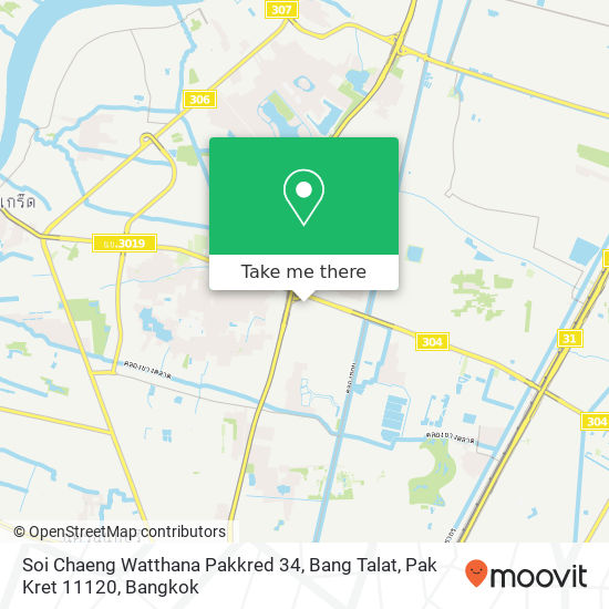 Soi Chaeng Watthana Pakkred 34, Bang Talat, Pak Kret 11120 map