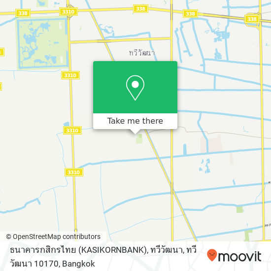 ธนาคารกสิกรไทย (KASIKORNBANK), ทวีวัฒนา, ทวีวัฒนา 10170 map