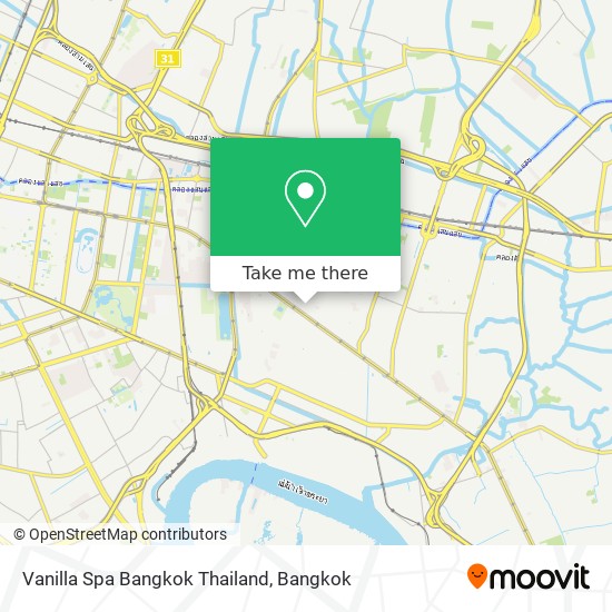 Vanilla Spa Bangkok Thailand map