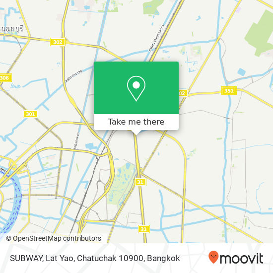 SUBWAY, Lat Yao, Chatuchak 10900 map