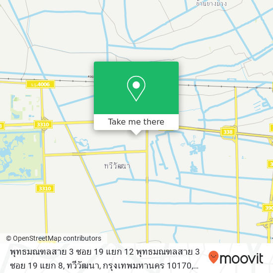 พุทธมณฑลสาย 3 ซอย 19 แยก 12 พุทธมณฑลสาย 3 ซอย 19 แยก 8, ทวีวัฒนา, กรุงเทพมหานคร 10170 map