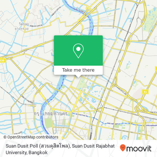 Suan Dusit Poll (สวนดุสิตโพล), Suan Dusit Rajabhat University map