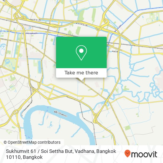 Sukhumvit 61 / Soi Settha But, Vadhana, Bangkok 10110 map