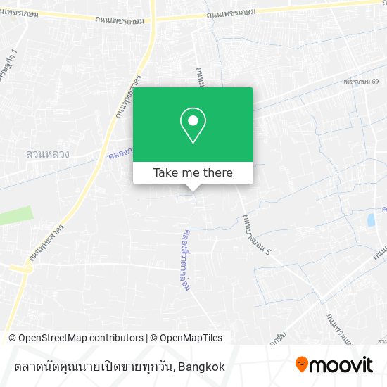 ตลาดนัดคุณนายเปิดขายทุกวัน map