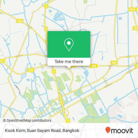 Kook Korn, Suan Sayam Road map