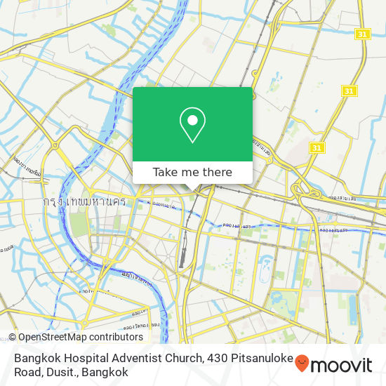 Bangkok Hospital Adventist Church, 430 Pitsanuloke Road, Dusit. map