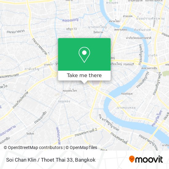 Soi Chan Klin / Thoet Thai 33 map