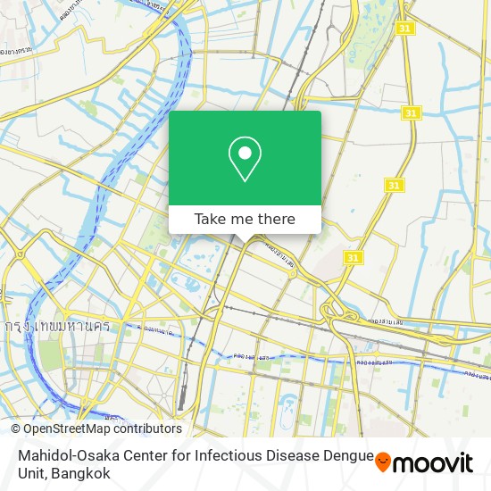 Mahidol-Osaka Center for Infectious Disease Dengue Unit map