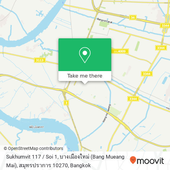 Sukhumvit 117 / Soi 1, บางเมืองใหม่ (Bang Mueang Mai), สมุทรปราการ 10270 map