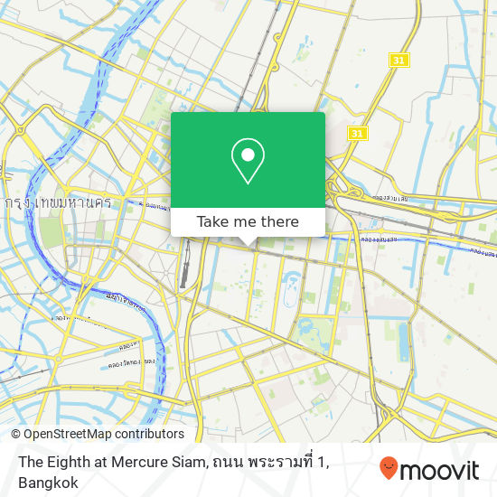 The Eighth at Mercure Siam, ถนน พระรามที่ 1 map