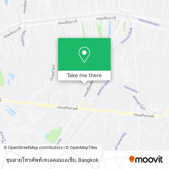 ชุมสายโทรศัพท์เทเลคอมเอเชีย map