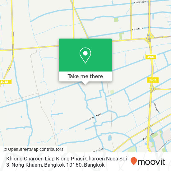 Khlong Charoen Liap Klong Phasi Charoen Nuea Soi 3, Nong Khaem, Bangkok 10160 map
