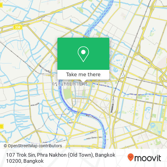 107 Trok Sin, Phra Nakhon (Old Town), Bangkok 10200 map