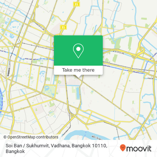Soi Ban / Sukhumvit, Vadhana, Bangkok 10110 map