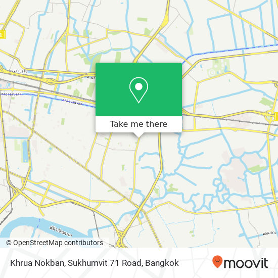 Khrua Nokban, Sukhumvit 71 Road map