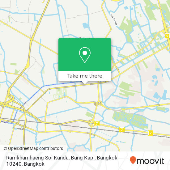 Ramkhamhaeng Soi Kanda, Bang Kapi, Bangkok 10240 map