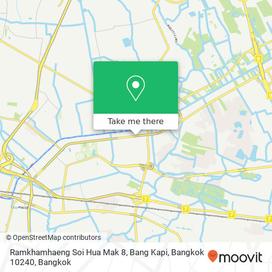 Ramkhamhaeng Soi Hua Mak 8, Bang Kapi, Bangkok 10240 map