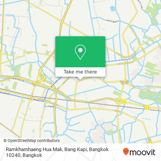 Ramkhamhaeng Hua Mak, Bang Kapi, Bangkok 10240 map