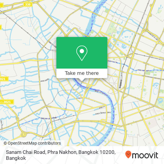 Sanam Chai Road, Phra Nakhon, Bangkok 10200 map