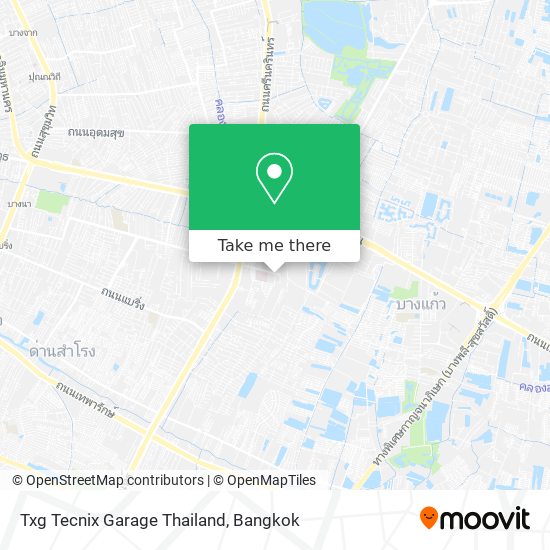 Txg Tecnix Garage Thailand map