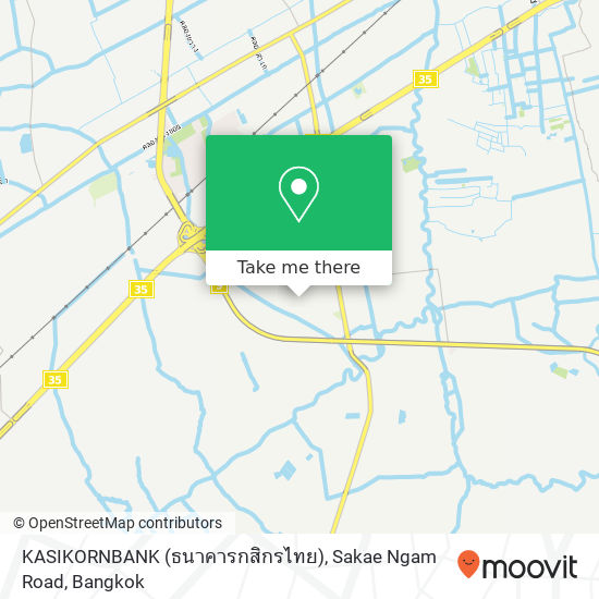 KASIKORNBANK (ธนาคารกสิกรไทย), Sakae Ngam Road map