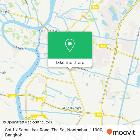 Soi 1 / Samakkee Road, Tha Sai, Nonthaburi 11000 map