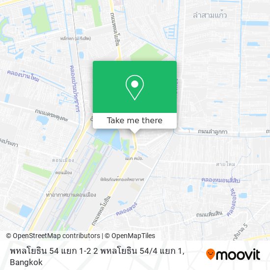 พหลโยธิน 54 แยก 1-2 2 พหลโยธิน 54 / 4 แยก 1 map