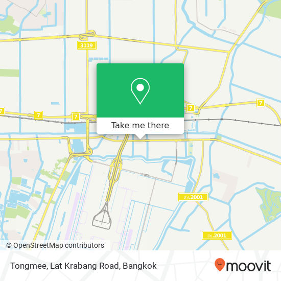 Tongmee, Lat Krabang Road map