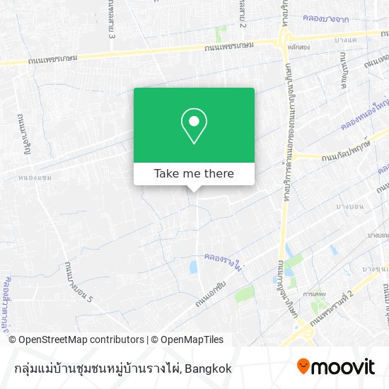 กลุ่มแม่บ้านชุมชนหมู่บ้านรางไผ่ map