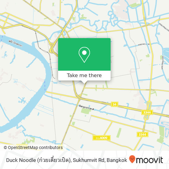 Duck Noodle (ก๋วยเตี๋ยวเป็ด), Sukhumvit Rd map