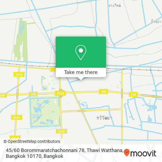 45 / 60 Borommaratchachonnani 78, Thawi Watthana, Bangkok 10170 map
